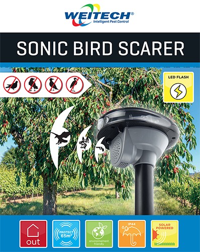 Звуковой отпугиватель птиц Weitech WK-0025